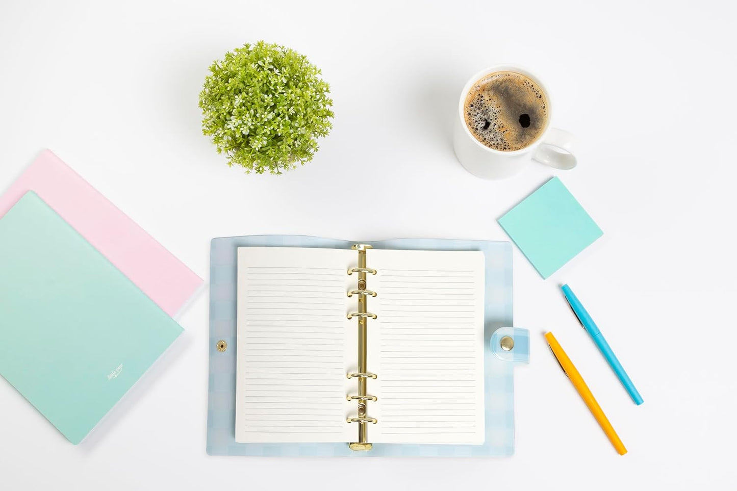 Pearhead Blue Matchbook Hardcover Journal, 6x8 College-Ruled Lined Notebook, 200 Pages, Trendy Writing Journal for Work, School & Everyday Notes