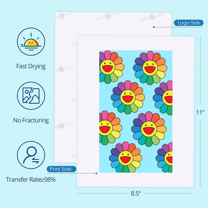 HTVRONT Sublimation Paper 8.5 x 11 inches - 150 Sheets Sublimation Paper Compatible with Inkjet Printer 120gsm