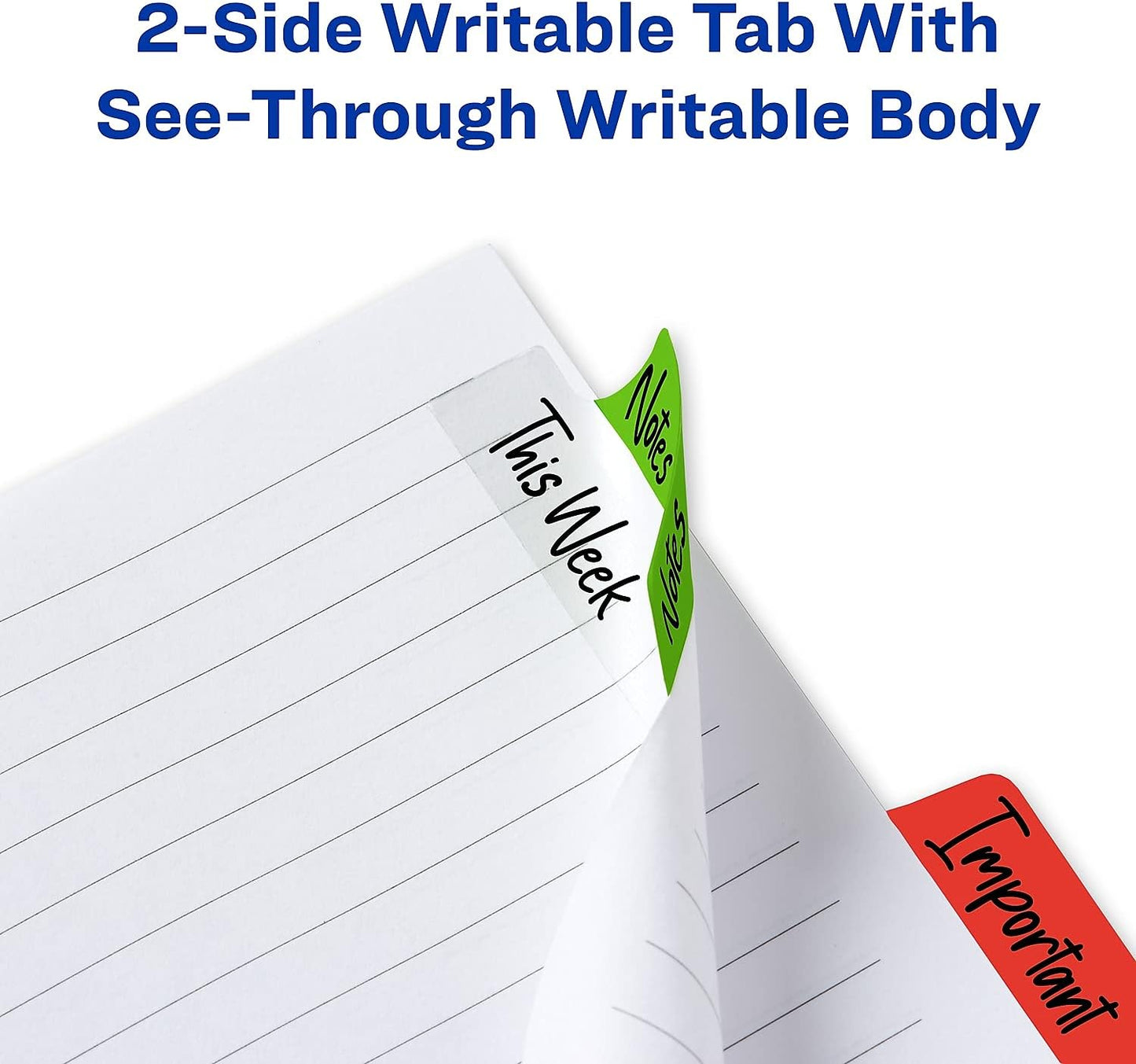 Avery 74866 Ultra Tabs Repositionable Tabs, 2.5 x 1, Assorted Primary, 48/PK