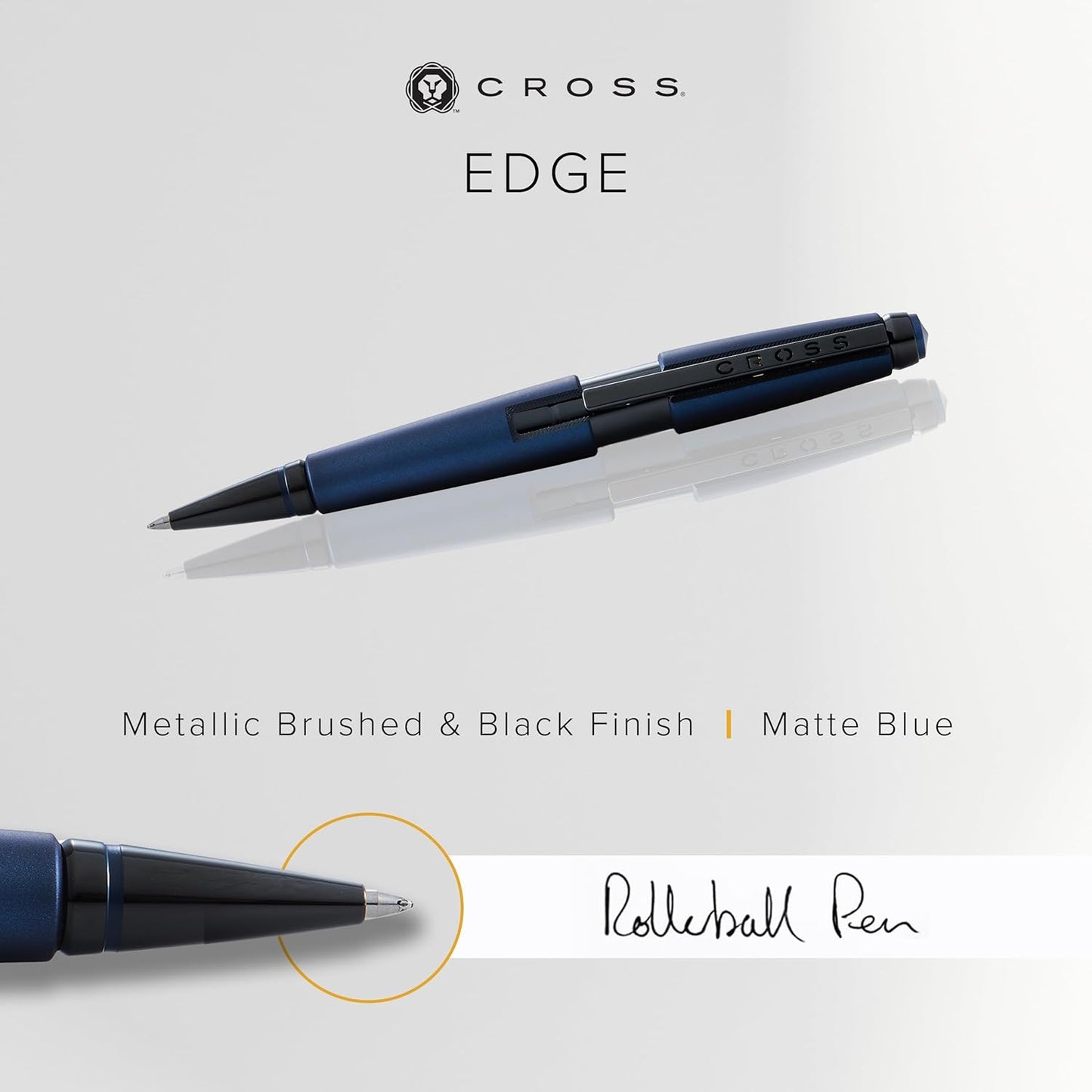 Cross Edge Matte Black Lacquer Gel Rollerball Pen