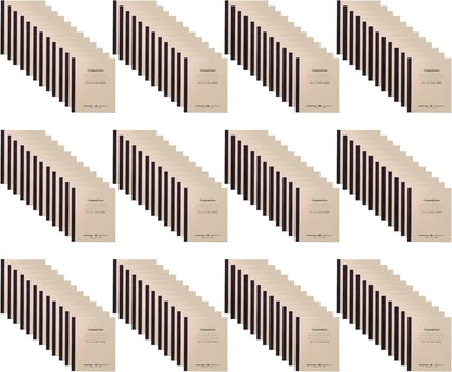 ROARING SPRING Composition Notebook, Manila Tag Flexible Cover, 144 Books, Wide Rule, 20 Sheets/40 Pages, 8.5" x 7", Made in USA