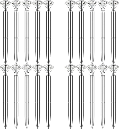 PASISIBICK 3.2 in Black Ink Ballpoint Pen Refills for Metal Diamond Pen(Pack of 20)