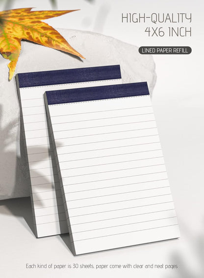 Small Note Pads 4x6 Mini Notepads 4x6 Lined Writing Pads of Paper 4x6 Memo Pads 4x6 Small Paper Pads 4 x 6 Scratch Pads 4x6 Server Pads 4x6 Small Pocket Notebook 6 Pack Server Note Pads 30 Sheets/Pad
