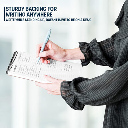 To Do List Notepad: With Multiple Functional Sections - 6.5 x 9.8" 60 Sheets - Spiral Daily Planner Notebook - Task CheckList Organizer Agenda Pad for Work - Note & Todo List Organization Notebooks