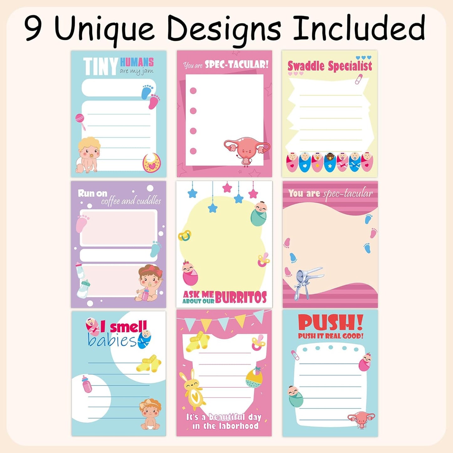 Dumpster Fire Sticky Notes 9 Pack, Funny Dumpster Fire Notepads for Work Stress Relief, Cute Self-Stick Memo Note Pads for Office, Humorous Gifts for Coworkers Students School Office Supplies 3×3 Inch