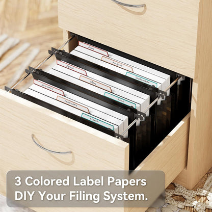 ANSOOK Hanging File Folder Letter Size,6 Packs Extra Capacity Hanging File Folders with Tabs,5" Expanding Plastic Hang Folder,Accordion File Organizers,File Cabinet Folders for for File Frame & Box