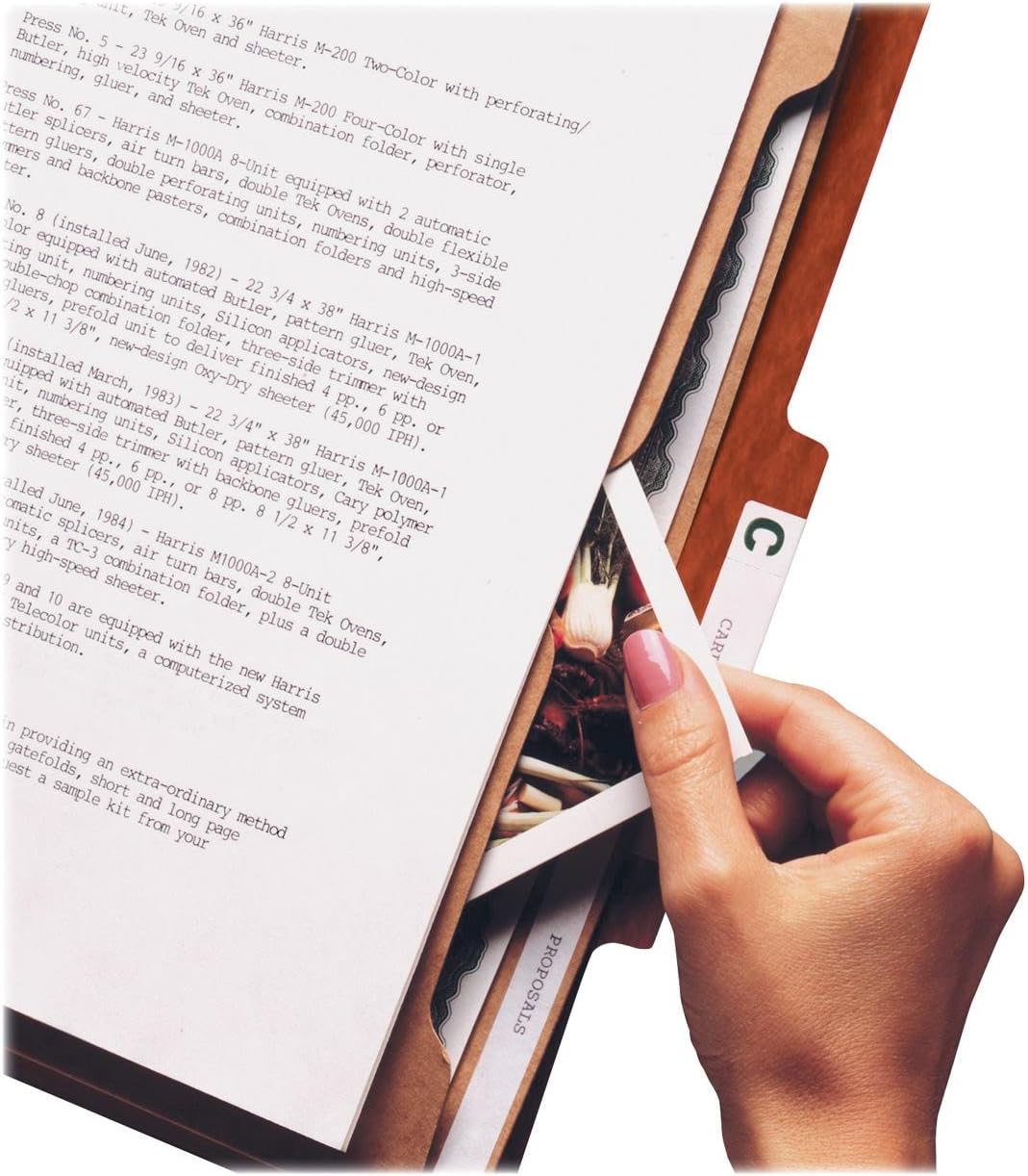 Smead 14079 14079 Red Pressboard Classification Folders with Pocket-Style Dividers and SafeSHIELD Fasteners