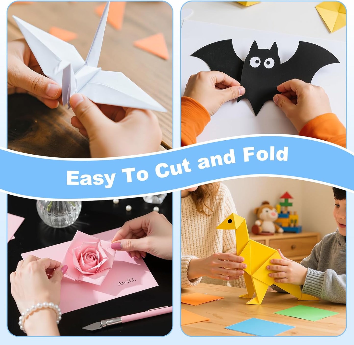 40 Sheets Colored Cardstock, 8.5 x 11 Construction Paper, Black Card Stock Paper, Cardstock Printer Paper for Halloween,Mothers Day, Christmas, Wedding Invitations, DIY Cards, Photo, Art and Crafts