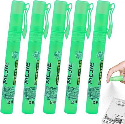 Thermal Paper Correction Fluid, 5 Pack White-Out Eraser Spray for Address & Information Protection, Office & School Use