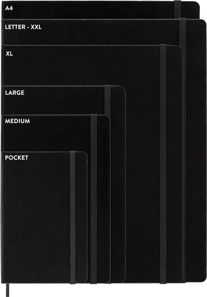 Moleskine Classic Notebook, Hard Cover, Large (5" x 8.25") Ruled/Lined, Aster Grey, 240 Pages
