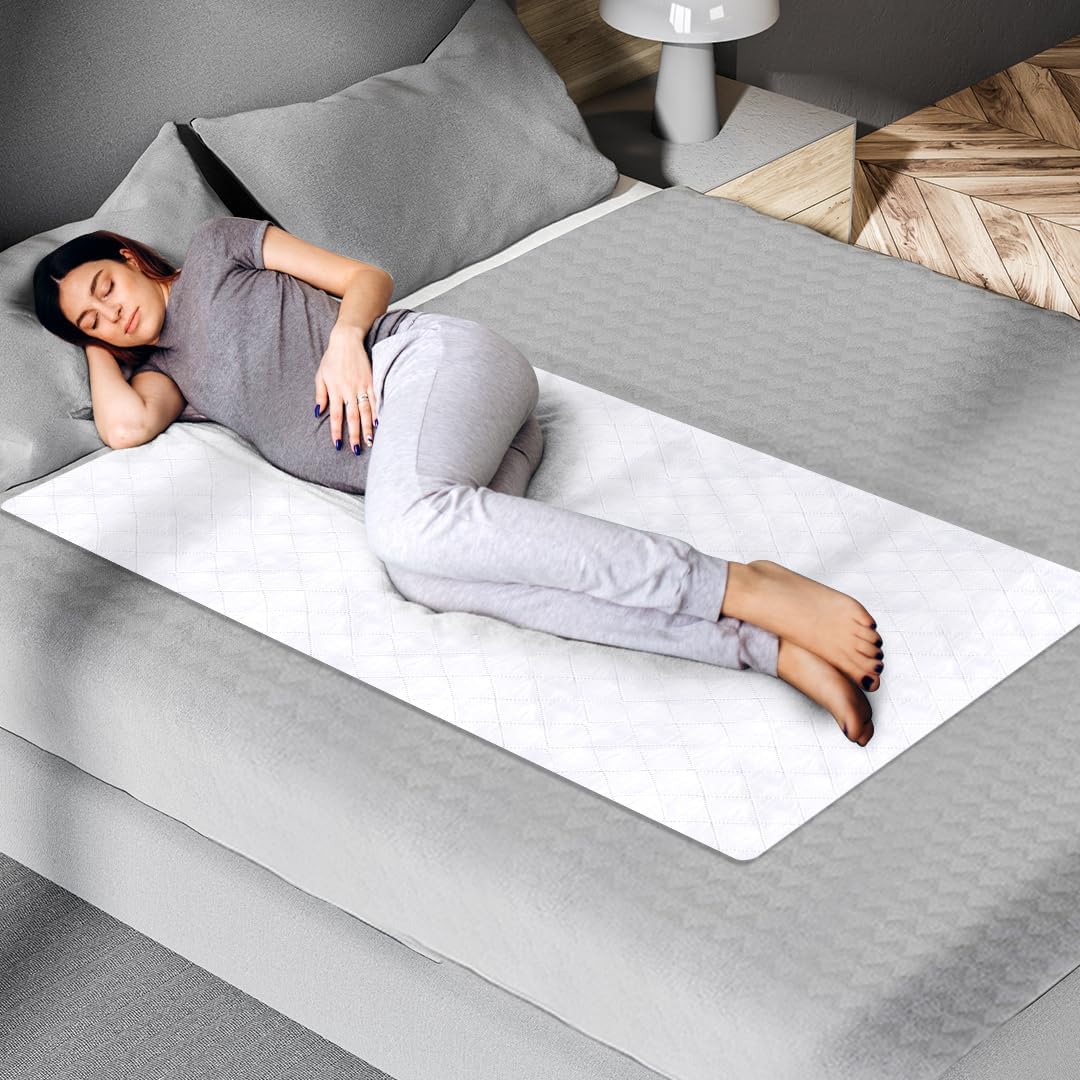 Epica Premium Ultra Plus Waterproof Sheet Protector Bed Pad, Under-pad, Quilted, Waterproof, and Washable, 34" x 52" for Children or Adults with Incontinence 34”x 52” (500 Washes ) Pack of 1