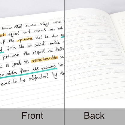 Line Hardcopy Notebook - 5"x8"- Sourced from sustainable and excellent quality paper, minimalist, natural, portable and flexible design, suitable for office, school(red)
