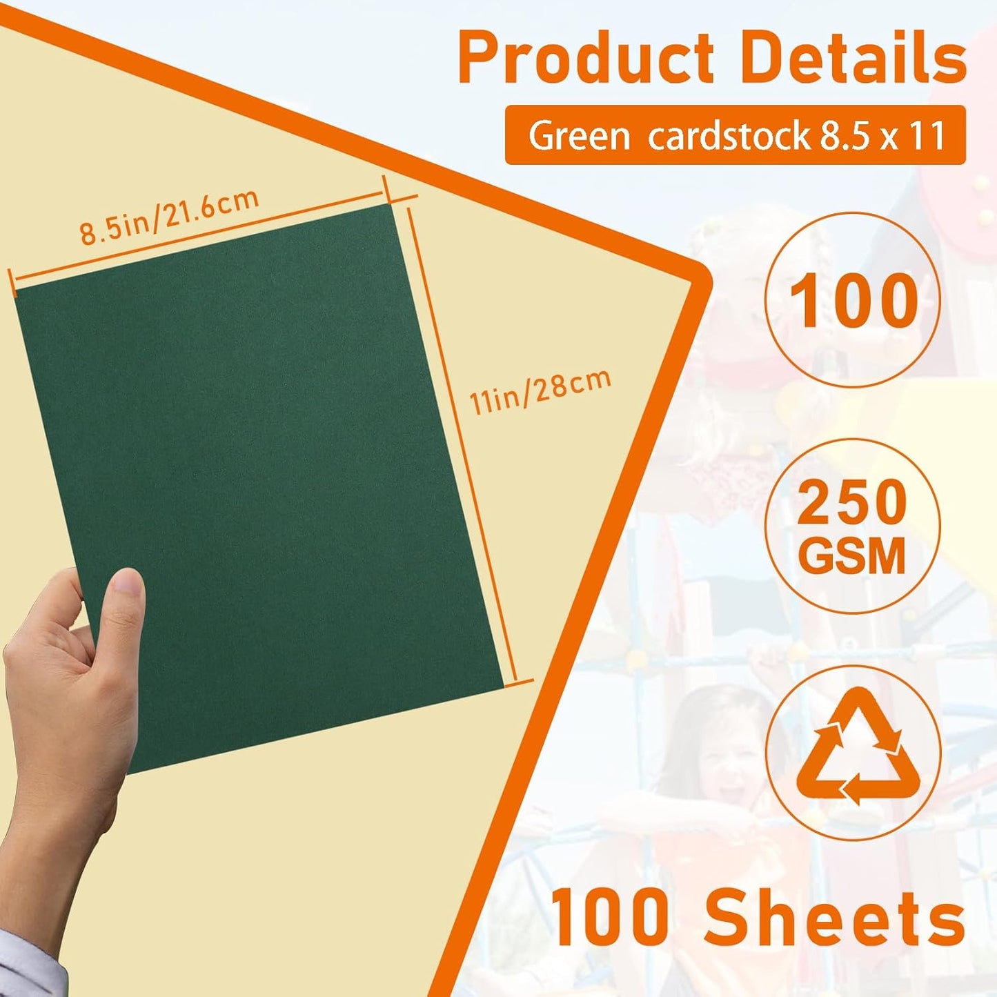 Guakicae 28 Sheets Cream Cardstock 8.5 x 11 Ivory Paper, 250gsm/92lb Premium Off White Paper Card Stock for Wedding Invitations, School Crafting, Memus, DIY Card Making, Graduations, Business Cards