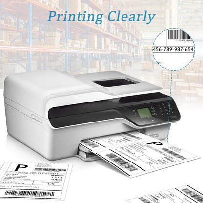 SJPACK 1000 Half Sheet Self Adhesive Shipping Labels, 8.5" x 5.5" Address Labels for Laser & Inkjet Printers(1000 labels-500 Sheet)