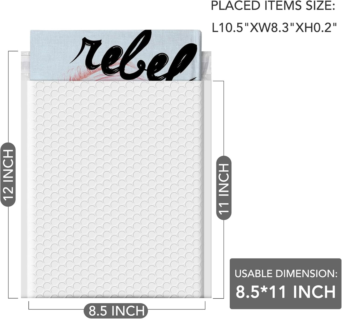 GSSUSA Black Bubble Mailers 4x8 Inches 50 Pack, Usable Size 4X7" Bubble Envelopes for Small Business, Padded Envelope, Shipping Mailers, Packaging Bags, Mailing Envelopes, Shipping Supplies