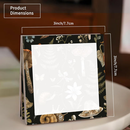 Sticky Notes 3x3 Inch, 2 Pads Cute Self-Stick Note Pads, Strong Adhesive Notepads for Office, Home, School, Organization and Reminders Watercolor Wildflowers