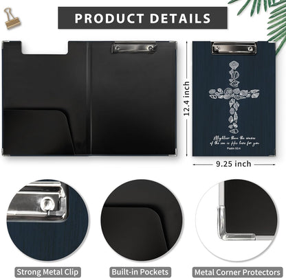 Gothic Moon Phase Clipboard Folio with Storage, Witchy Moon Decorative Clipboard Folder, Gothic Black Gold Clipboards for Women, Witchy Gifts Office Supplies, 12.4x9.2In