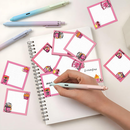 Inspirational Sticky Notes Gifts - 9 Pack Funny Positive Quotes Notepads 3x3 Inches, Fun Motivational Self-Adhesive Memo Pads Office Study Supplies for Friends Coworkers (450 Sheets)