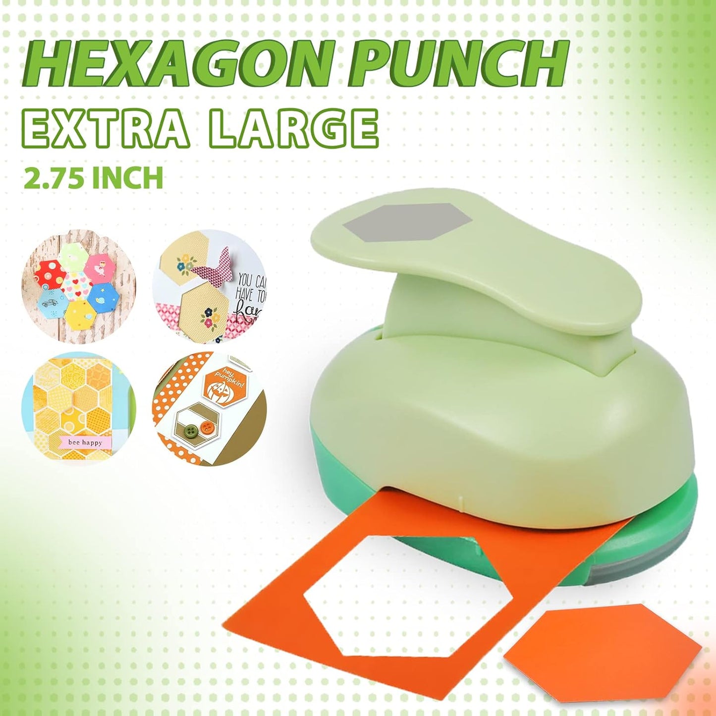 UCEC 2 Inch Circle Punch, Paper Punch, 2 Inch Hole Punch, Circle Hole Punch Cutters for Paper Crafts DIY Handmade Crafting Scrapbook Tools Cards Arts Fun Projects