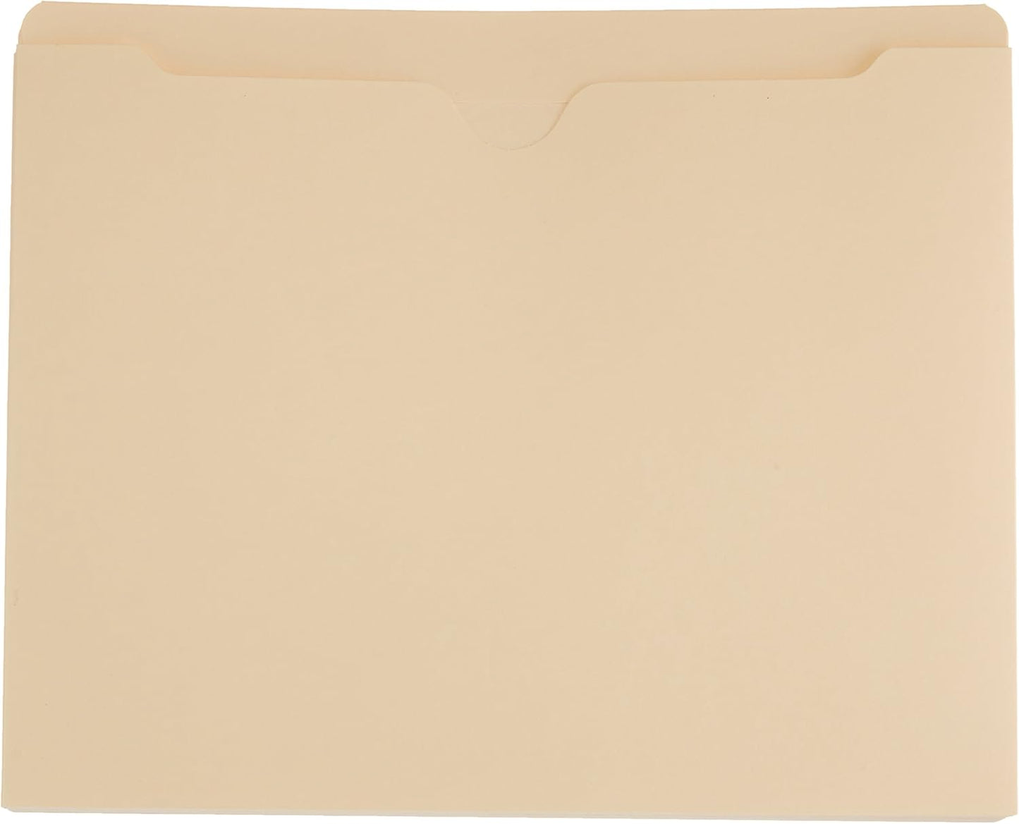 Amazon Basics Reinforced File Jackets, Letter Size, Straight-Cut Tab, 2 Inch Expansion, Manila, 50-Pack