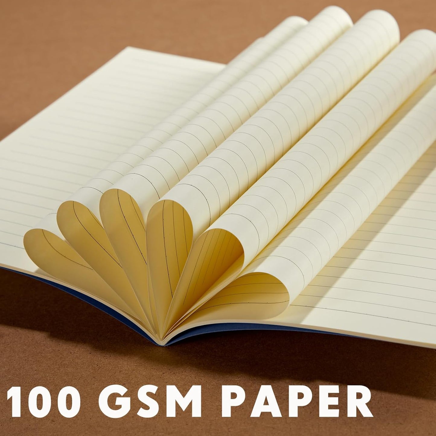 Mimorou 100 Pcs Journals Notebooks Bulk - Kraft Softcover A5 Small Notebooks 5.5 Inch x 8.3 Inch Notepads with 60 Page 30 Sheet for Writing Sketch Travel Office Supplies(Navy Blue,Lined)
