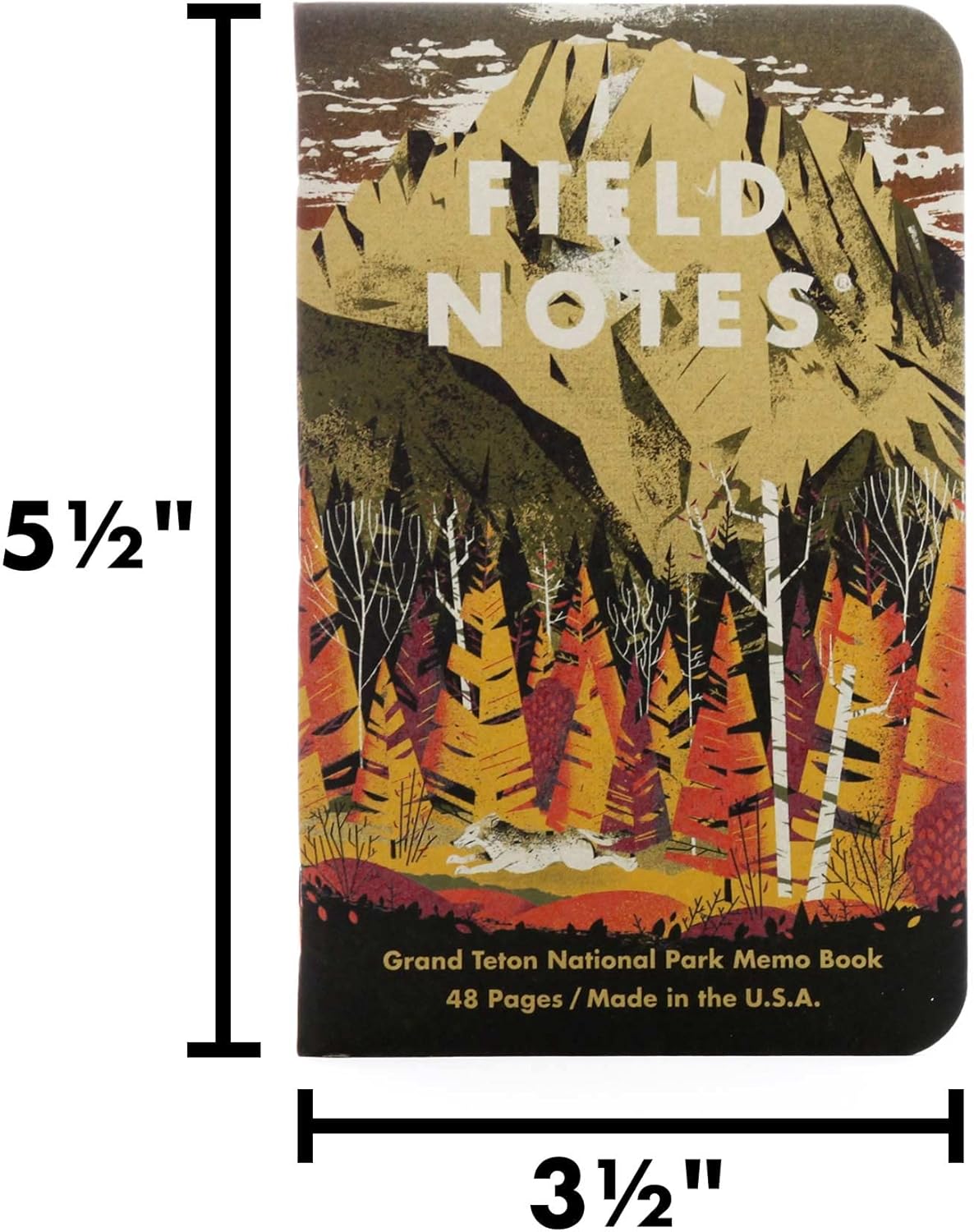Field Notes: Original Kraft 3-Pack - Mixed Paper (1 Graph/Grid, 1 Ruled/Lined, 1 Plain/Blank) Memo Books - 48 Page Pocket Notebooks - 3.5" x 5.5"