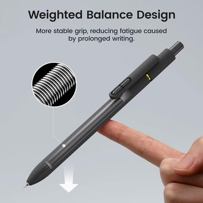8Pcs Black Gel Pens - 0.7mm Medium Point Black Ink Pens | Smooth Writing - Quick Drying Retractable Pen for Men Women (Morandi - 8Pcs)