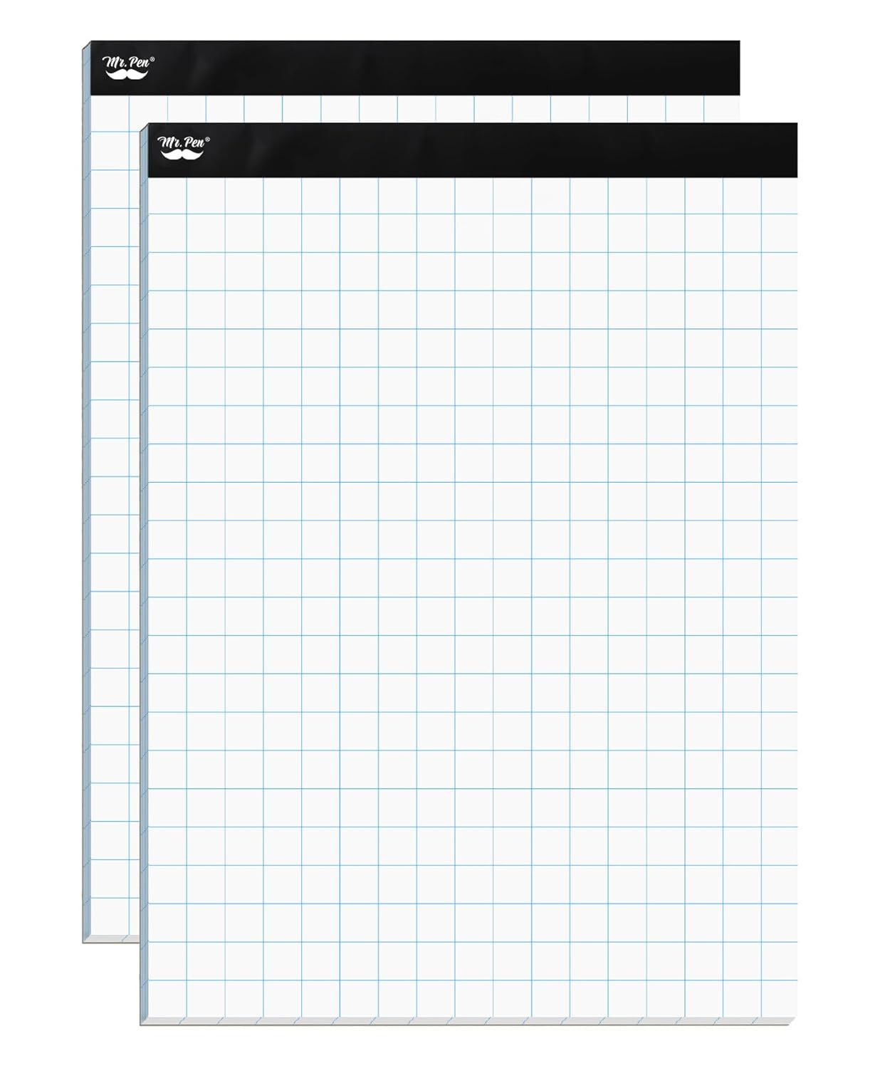 Mr. Pen- Graph Paper pads 8.5 x 11 Inches, 2 Pack, 55 Sheets/Pack, 2x2 (2 Squares Per Inch), Blueprint Grid Paper Pads 8.5 x 11, Math Notebook