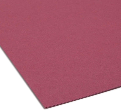 Smead Interior File Folder, 1/3-Cut Tab, Letter Size, Aqua, 100 per Box, Expandable File Folders for Filing Cabinet