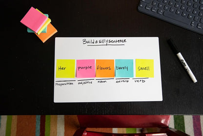 Post-it Dry Erase Sheets, 7 in x 11.3 in, 3 Sheets, Sticks Securely and Removes Cleanly (DEFSHEETS-3PK)