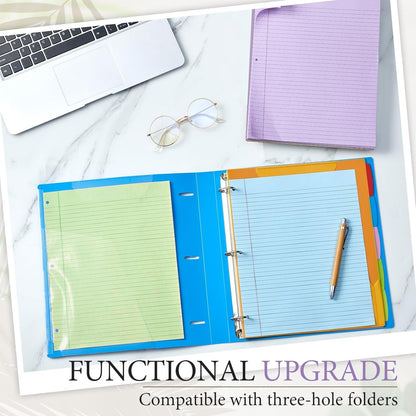 MotiMind 10 Pack 8.5" x 11" Top Spiral Notebook with 3 Hole Punched Morandi Colors Legal Pads College Ruled Notepad 50 Sheets Hard Cardboard Paper Wirebound Notepad for Office School Business
