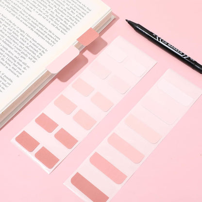 Janlaugh 300 Pcs Sticky Index Book Tabs Bible Tabs Gradient Repositionable Page Tab Labels for Notebooks File Classification(Sage Green)