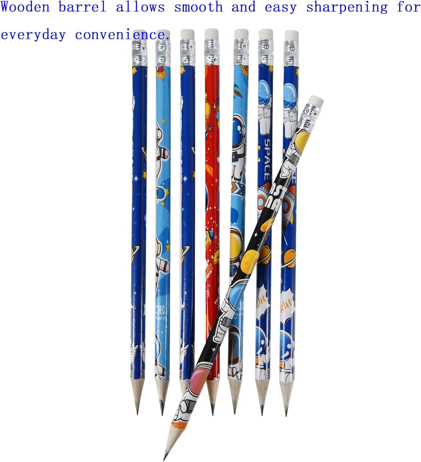 72PCS Corlorful Wooden cased Pencils for Kids with Erasers, Wood Wedding Golf for School,Drawing,Gift (72PCS) (Fruit, 72)