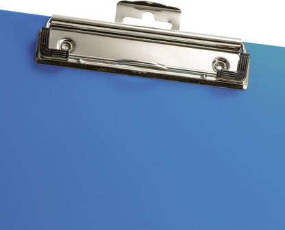 Officemate Plastic Clipboard, Letter Size, Arctic Blue, Pack of 6 (83088)