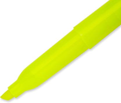 Sharpie Accent Pocket-Style Highlighters, 2 Fluorescent Yellow Highlighters (27162PP)