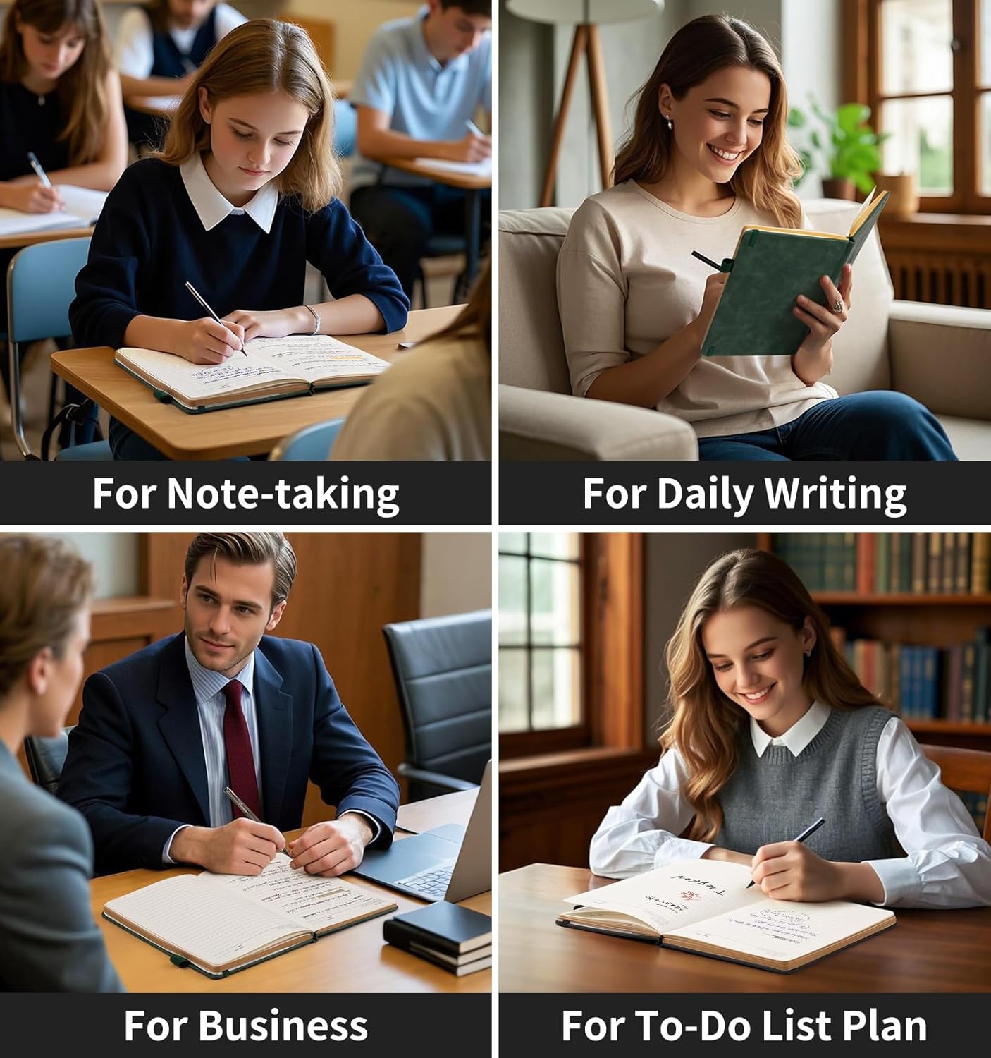 Lined Journal Notebook, A5 200 Pages Leather Journals For Writing Women & Men Travel,business,work & School,college Ruled Notebooks Hardcover Journaling Notebooks Daily Diary, 5.7'' X 8.3''-Purple