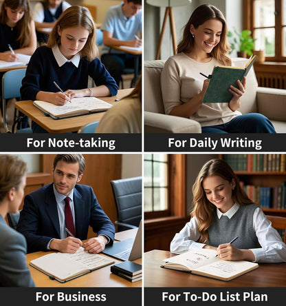 Lined Journal Notebook, A5 200 Pages Leather Journals For Writing Women & Men Travel,business,work & School,college Ruled Notebooks Hardcover Journaling Notebooks Daily Diary, 5.7'' X 8.3''-Purple