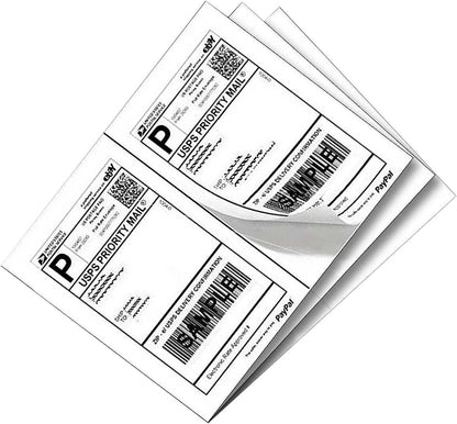 SJPACK 1000 Half Sheet Self Adhesive Shipping Labels, 8.5" x 5.5" Address Labels for Laser & Inkjet Printers(1000 labels-500 Sheet)