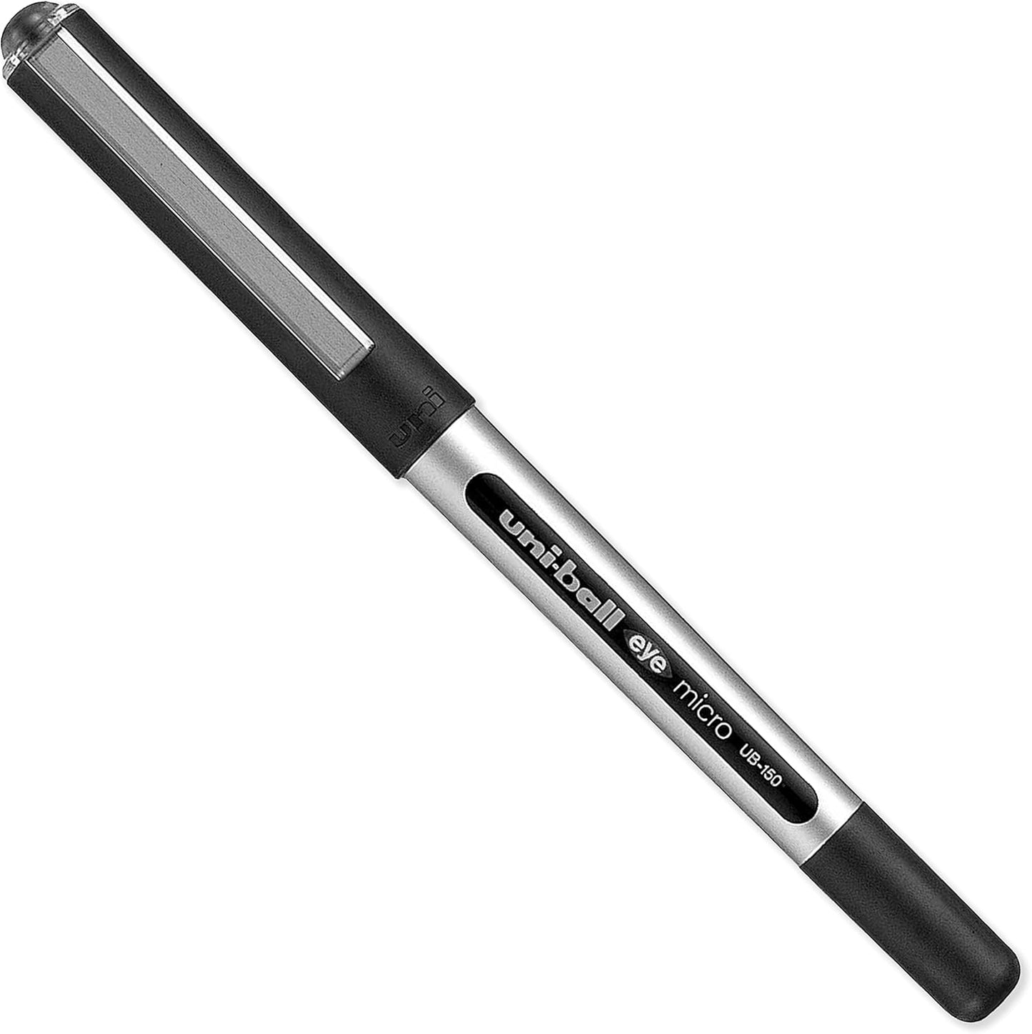 uni-ball Eye Micro UB-150 Rollerball Pens - Black, Pack of 5