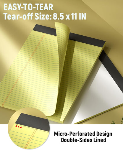 12 Pack Legal Pads 5x8 Inch Colorful Note Pads for Writing NotePads，Narrow Ruled Small Notepad 5x8 inch Legal Pad,30 Sheets Per Notebook Writing Pad for Study, Office, to-Do Lists(Multicolor)