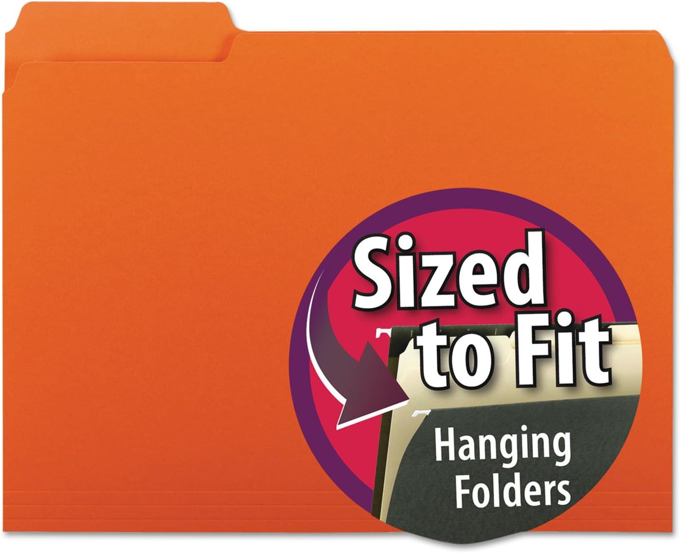 Smead Interior File Folder, 1/3-Cut Tab, Letter Size, Aqua, 100 per Box, Expandable File Folders for Filing Cabinet