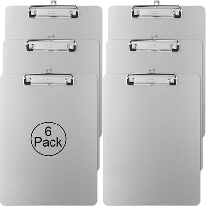 ZCZN Metal Clipboards, 2 Pack Heavy Duty Aluminum Clipboards 12 x 9 Inches, A4 Letter Sizer Document Holder with Low Profile Clip, Suitable for School, Office, Jobsite or Medical Staff, Silver