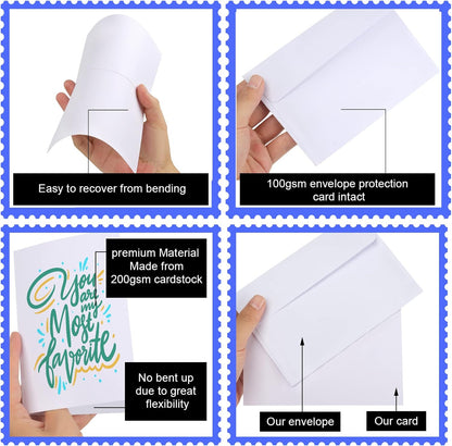 Joyberg 72 Packs #10 Envelopes, Business Envelopes, Envelopes Self Seal, Security Envelopes, Peel and Seal Closure, Size 4-1/8 X 9-1/2 Inches, White, 26LB