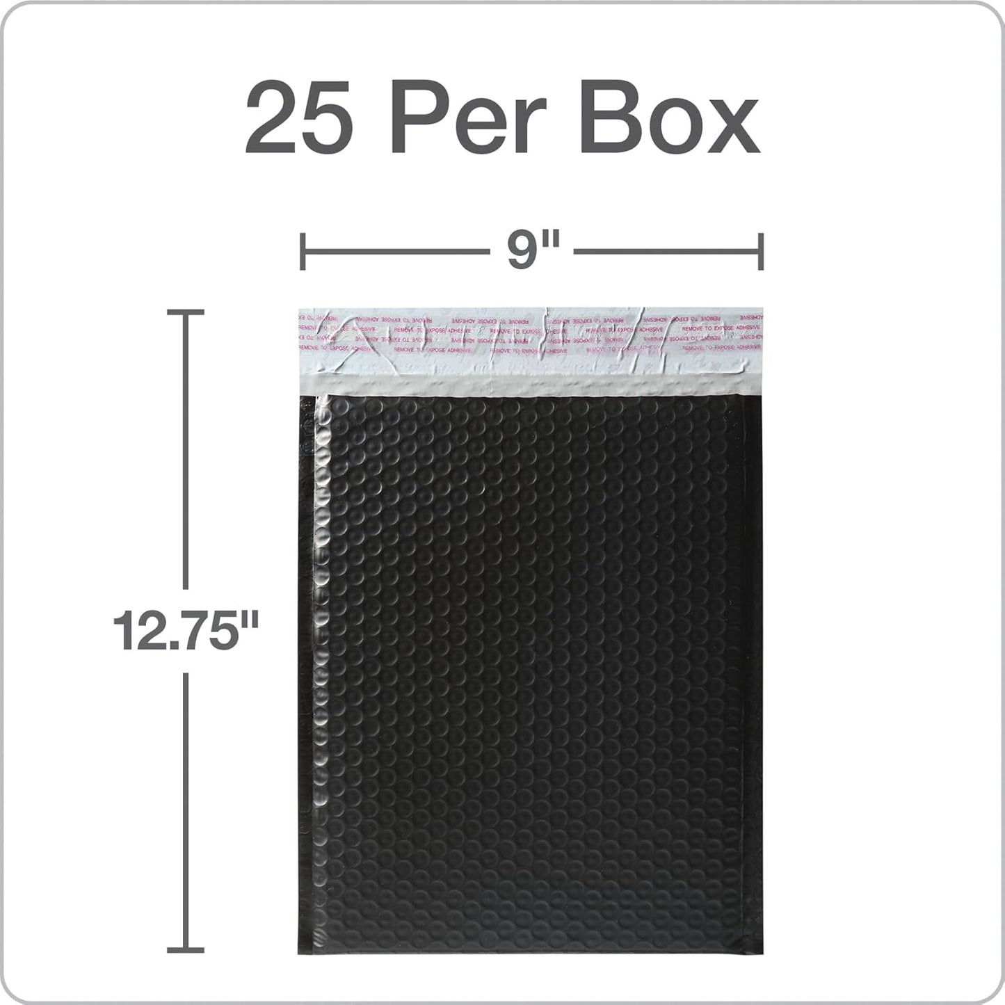Quality Park Bubble Mailers, 8.5 x 11 Shipping Envelopes, Water Resistant White Poly Padded Envelopes, Redi-Strip Peel Off Closure, 25/Box (QUA85859)
