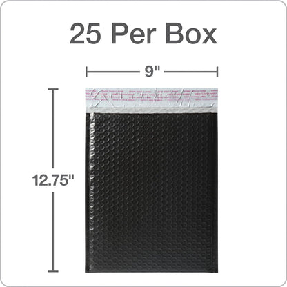 Quality Park Bubble Mailers, 8.5 x 11 Shipping Envelopes, Water Resistant White Poly Padded Envelopes, Redi-Strip Peel Off Closure, 25/Box (QUA85859)