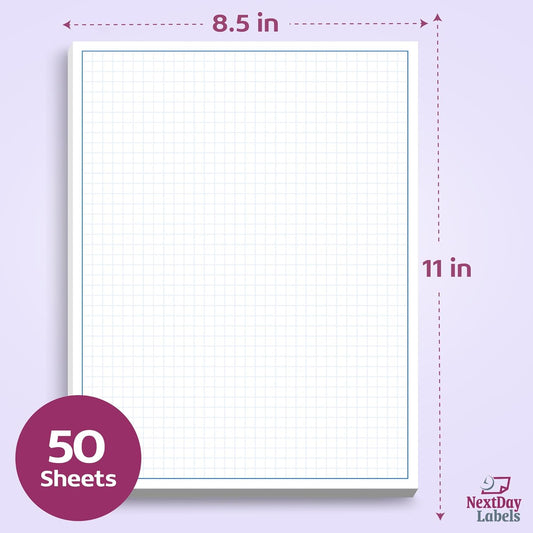 Graph Paper Pad for Blueprint Drawings, Drafting, Engineering Drawing, and Planning - Graph Paper 11x17 Blueprint Quadrille Grid Paper Pads with Blue Lines, High Brightness 50 Sheets (1-Pack)