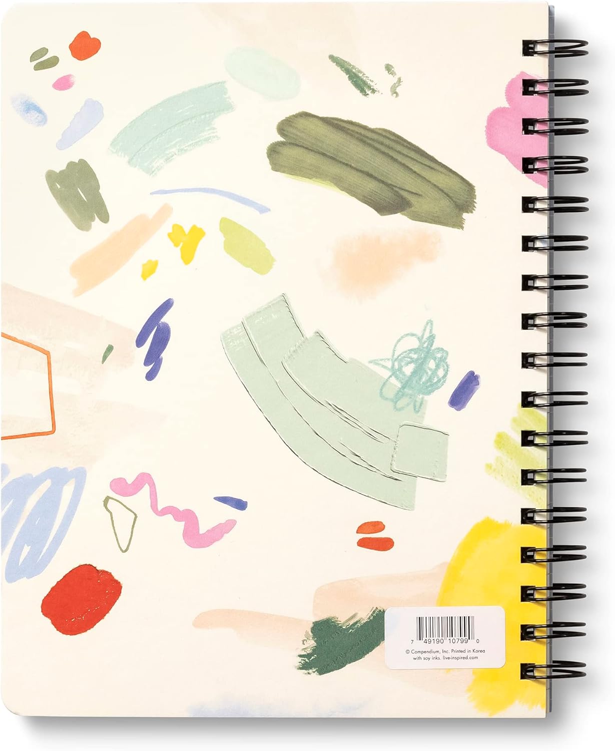 Compendium Spiral Notebook – Expect the Best Things to Happen Today – A Designer Spiral Notebook with 192 Lined Pages, College Ruled, 7.0" W x 9.25" H