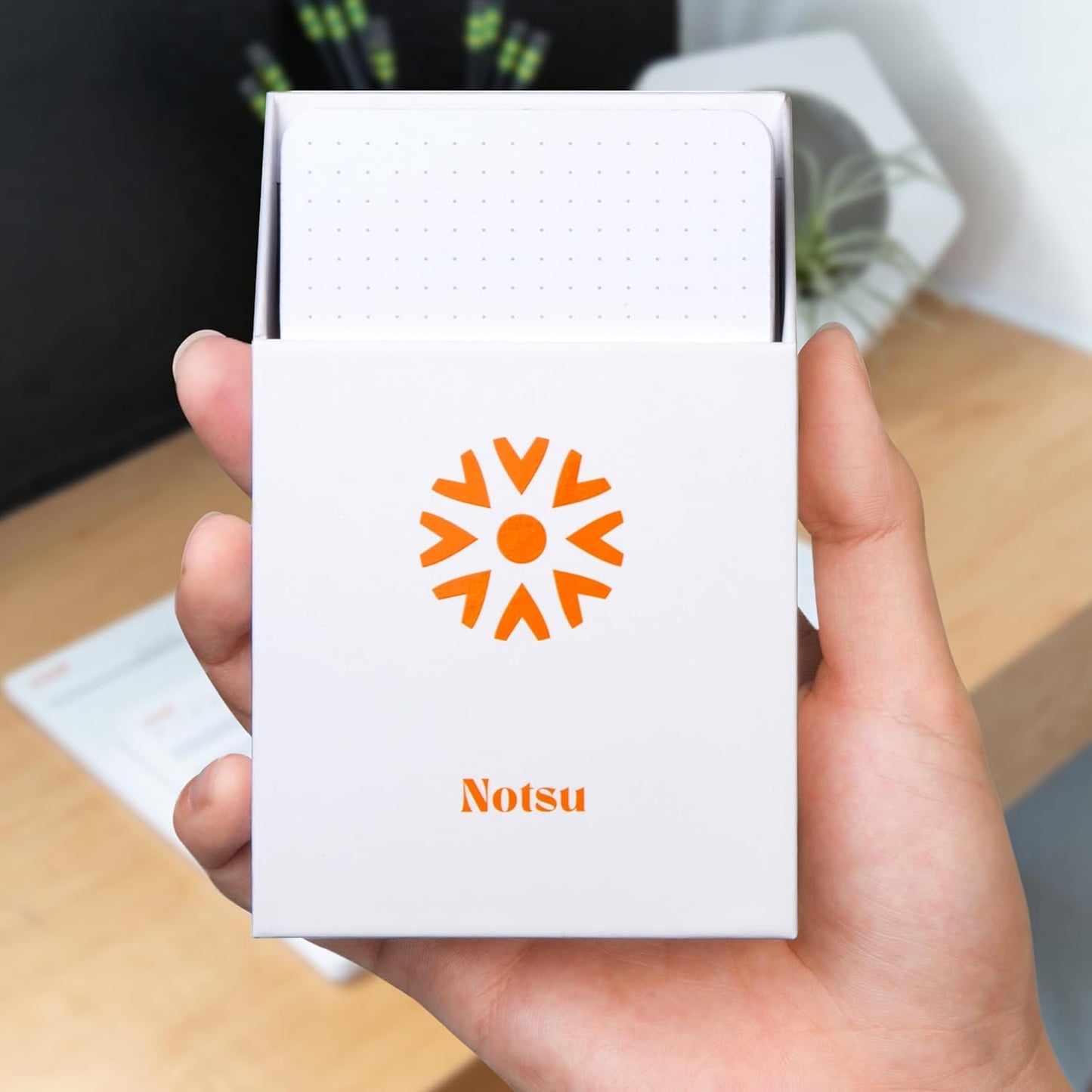 Notsu Dotted Index Cards 3x5 inch (Pack of 50) | Bullet Dot Grid Vertical Index Note Cards, Thick Paper Stock 350 gsm