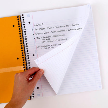 Five Star Spiral Notebook + Study App, 3 Subject, College Ruled Paper, 8-1/2" x 11", 150 Sheets, Fights Ink Bleed, Water Resistant Cover, Amethyst Purple (38746)