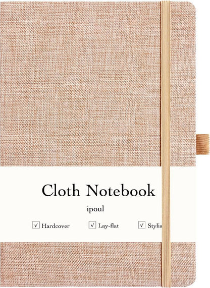 ipoul Flower Notebook, A5, 6x8, Hardcover, Lay Flat, Lined Paper, Journal for Women, Writing Notebook, Pretty, Hibiscus, Pink, Birthday Gifts for Women, Wedding Shower Gifts, Mothers Day Gift